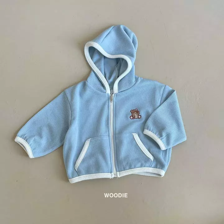 Woodie - Korean Baby Fashion - #babyboutique - V Hoody Zip-up - 3