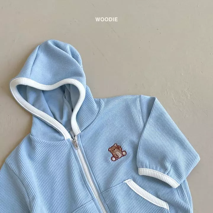 Woodie - Korean Baby Fashion - #babyboutique - V Hoody Zip-up - 4