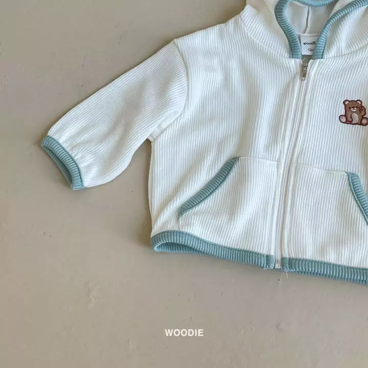 Woodie - Korean Baby Fashion - #babygirlfashion - V Hoody Zip-up - 8