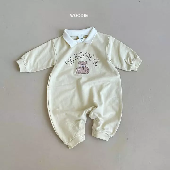 Woodie - Korean Baby Fashion - #babyoutfit - Collar Bodysuit - 6