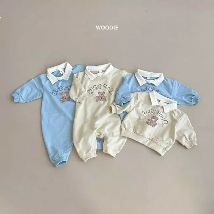 Woodie - Korean Baby Fashion - #onlinebabyboutique - Collar Bodysuit - 9