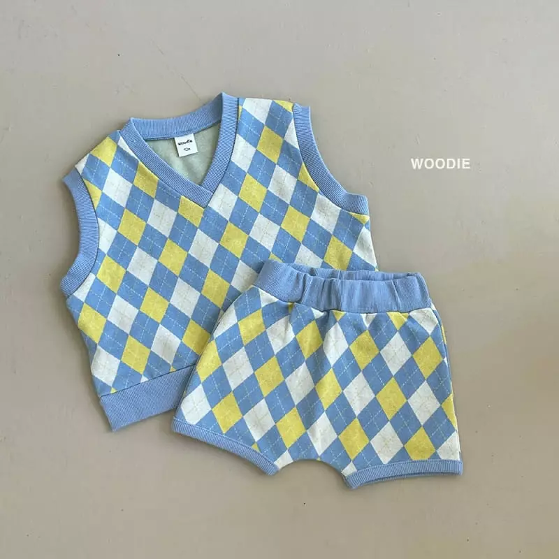 Woodie - Korean Children Fashion - #Kfashion4kids - Gyle Vest Top Bottom Set - 5