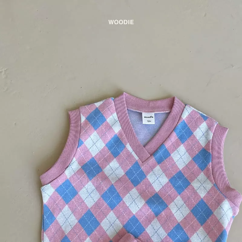 Woodie - Korean Children Fashion - #kidsshorts - Gyle Vest Top Bottom Set - 2