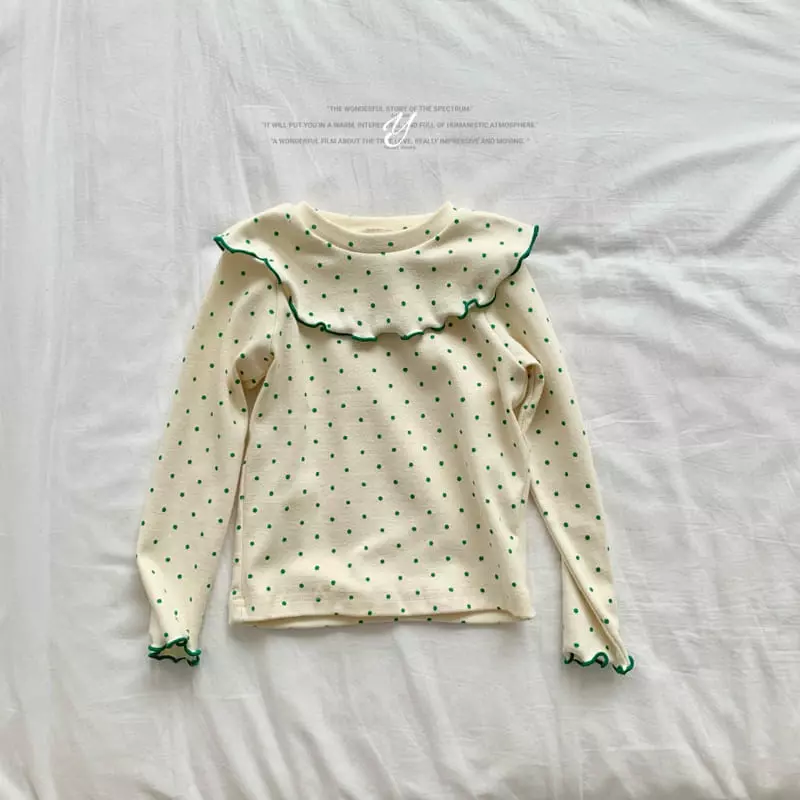 Yellow Factory - Korean Children Fashion - #kidsstore - Dot Tee - 4