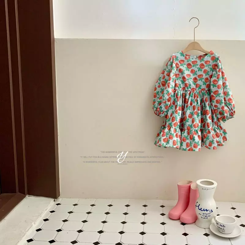 Yellow Factory - Korean Children Fashion - #stylishchildhood - Rose One-piece - 3