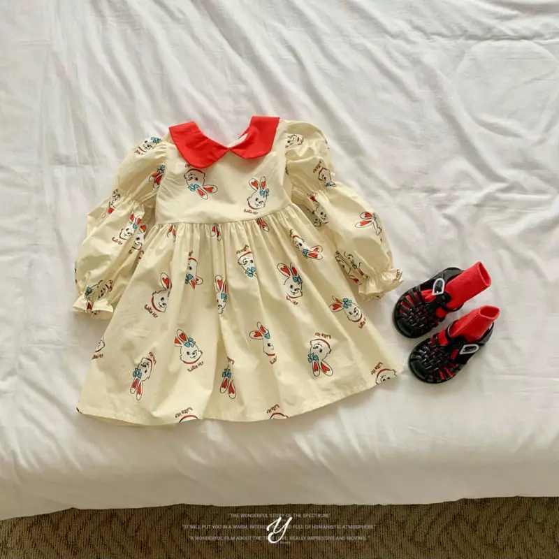Yellow Factory - Korean Children Fashion - #todddlerfashion - Rabbit One-piece - 4