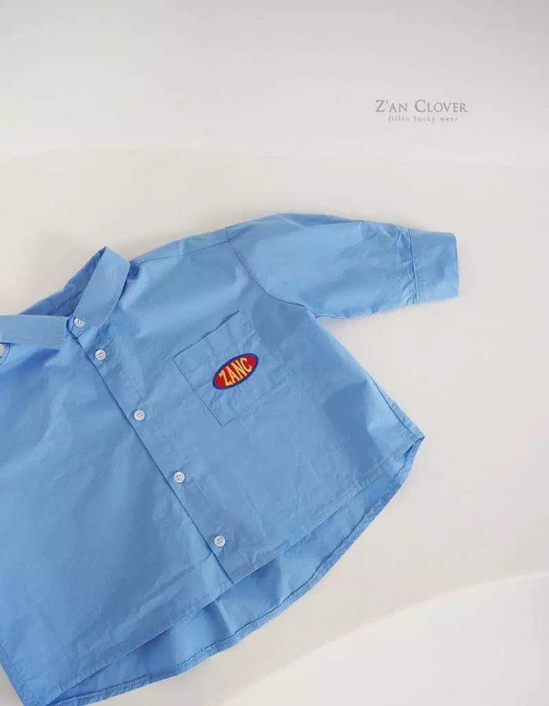 Zan Clover - Korean Children Fashion - #childofig - Embrodiery Wide Shirt - 9