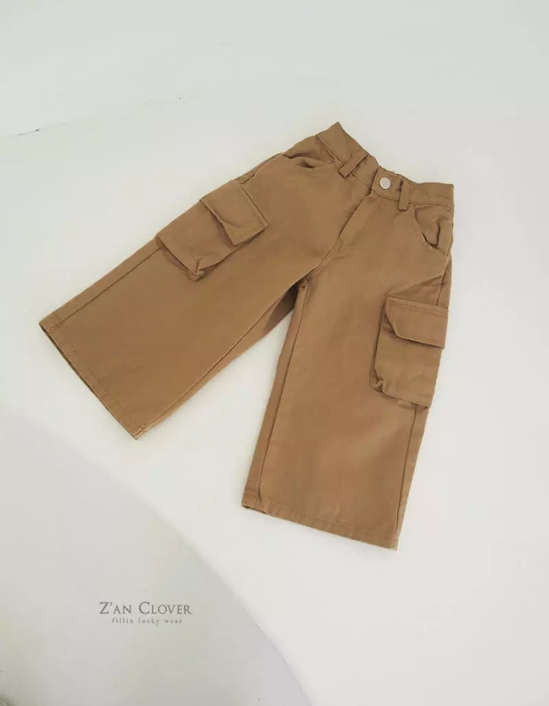 Zan Clover - Korean Children Fashion - #stylishchildhood - Wide Cargo Pants - 4