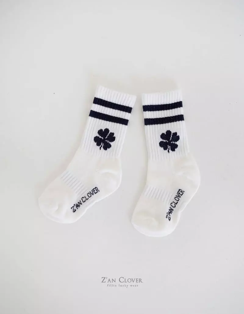 Zan Clover - Korean Children Fashion - #childofig - Color Sport Socks - 7