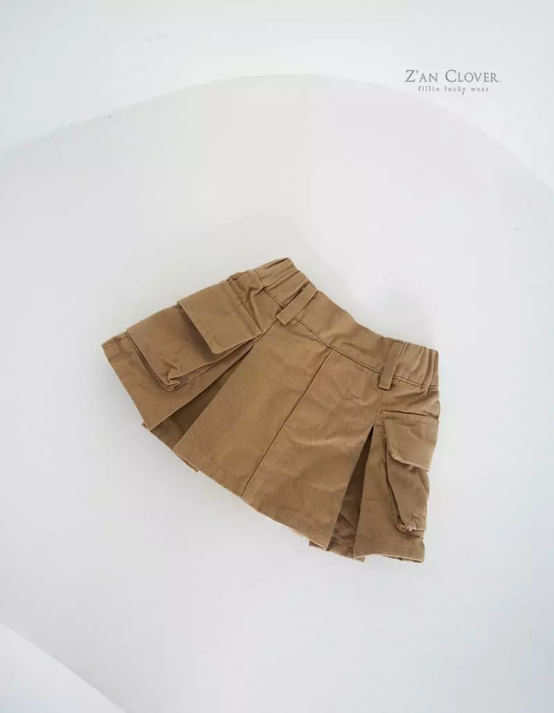 Zan Clover - Korean Children Fashion - #childrensboutique - Cargo Pleats Skirt - 3