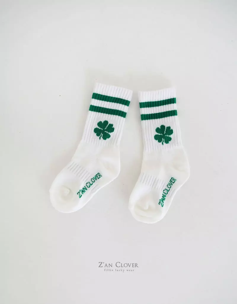 Zan Clover - Korean Children Fashion - #childrensboutique - Color Sport Socks - 8