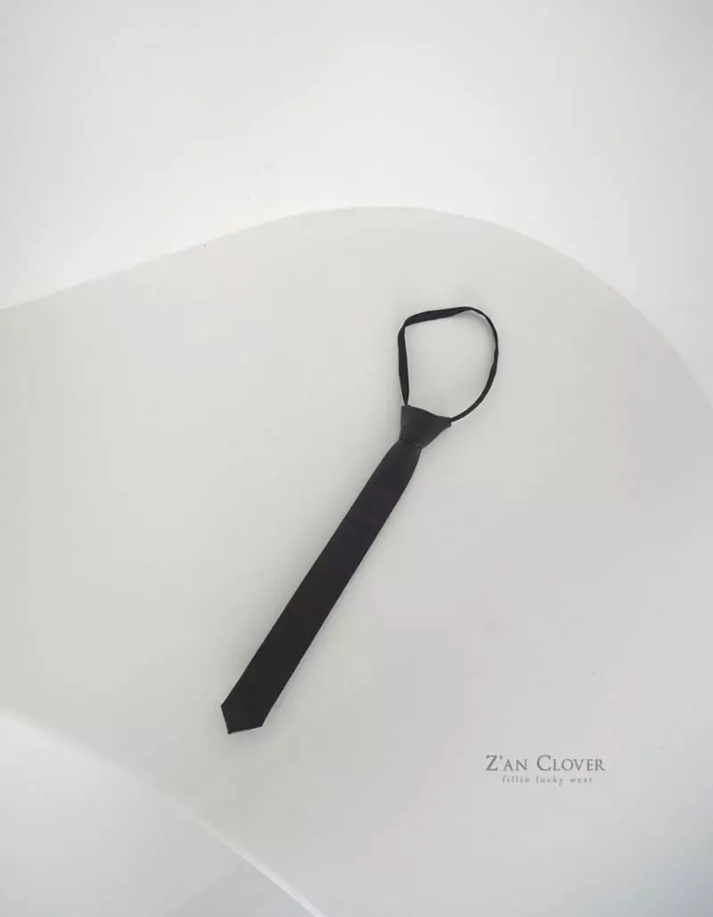 Zan Clover - Korean Children Fashion - #childrensboutique - Leather Neck Tie