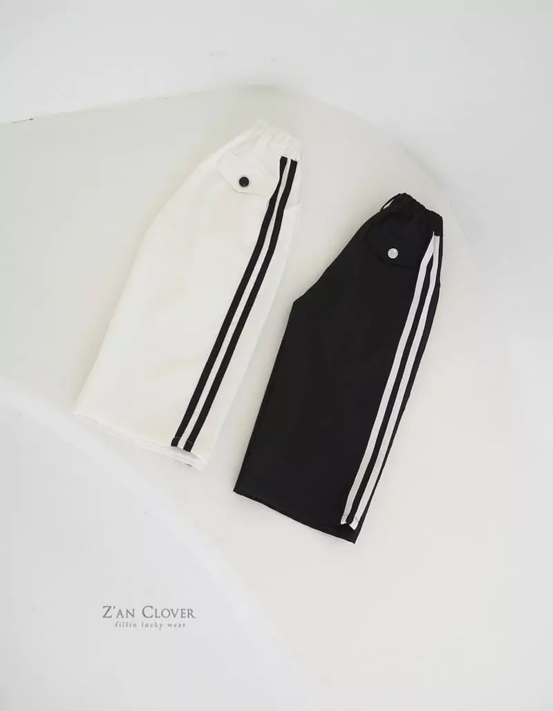 Zan Clover - Korean Children Fashion - #designkidswear - Two Line Pants - 2