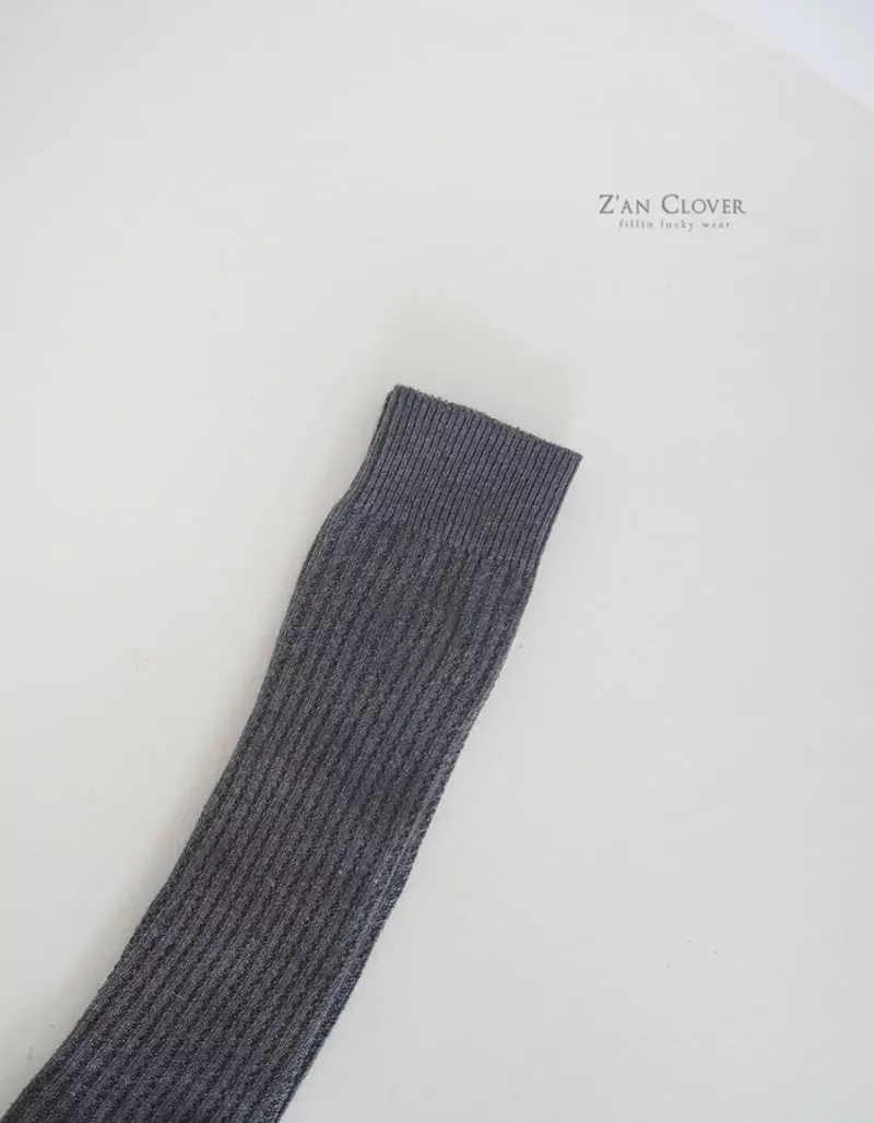 Zan Clover - Korean Children Fashion - #designkidswear - Plain Over Knee Socks - 7