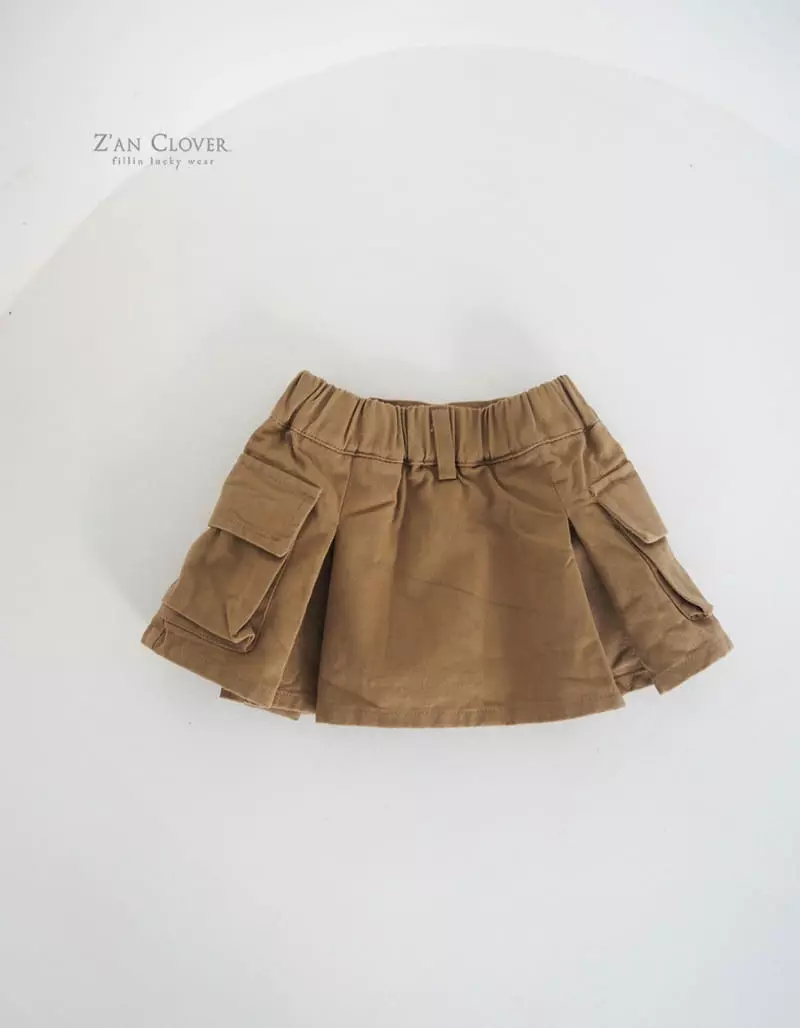 Zan Clover - Korean Children Fashion - #discoveringself - Cargo Pleats Skirt - 5