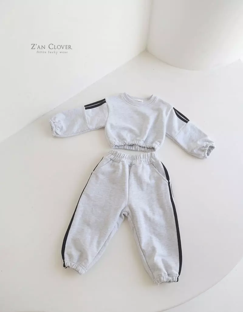 Zan Clover - Korean Children Fashion - #fashionkids - Line Crop Set-up - 5