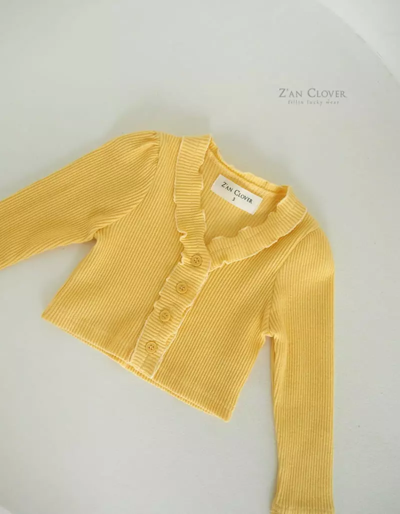 Zan Clover - Korean Children Fashion - #fashionkids - Spring Frill Cardigan - 4