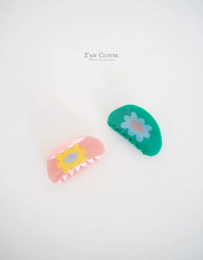 Zan Clover - Korean Children Fashion - #kidsshorts - Ceramics Flower Hairpin - 2