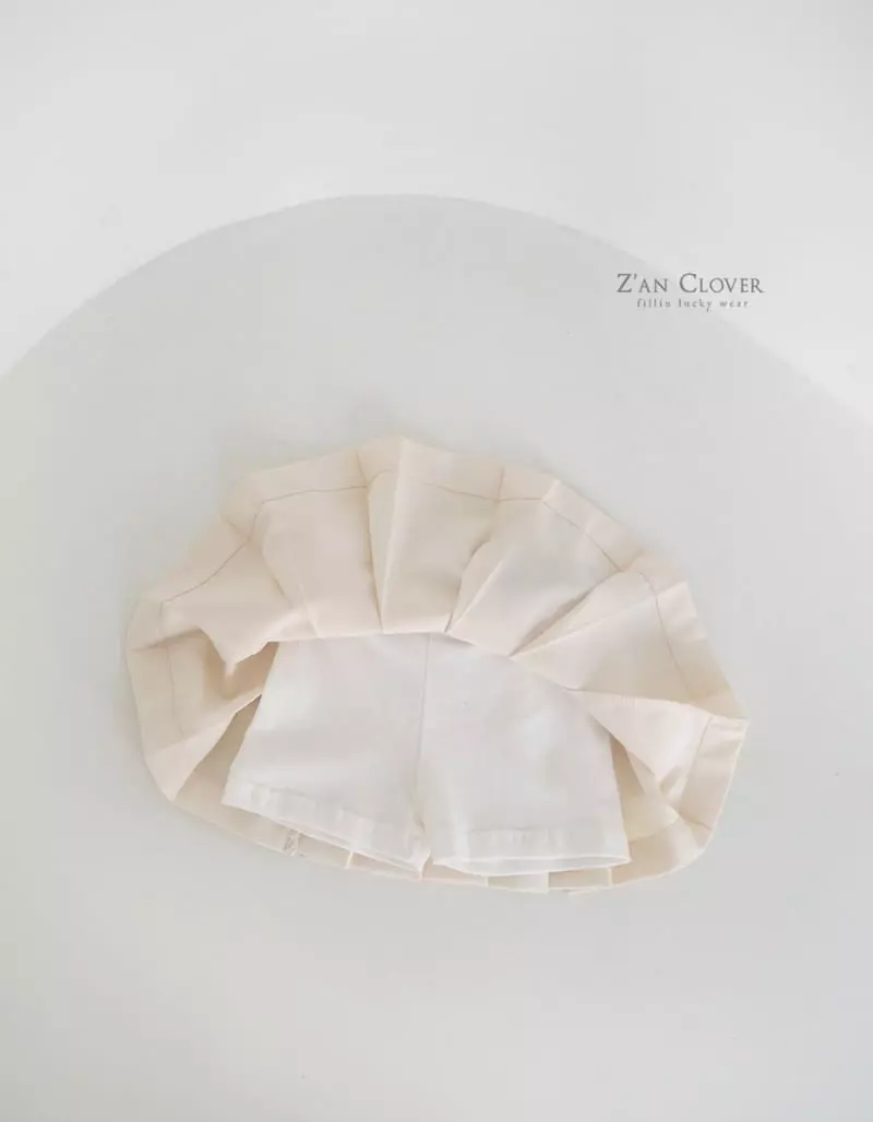 Zan Clover - Korean Children Fashion - #kidsstore - Preppy Skirt - 7