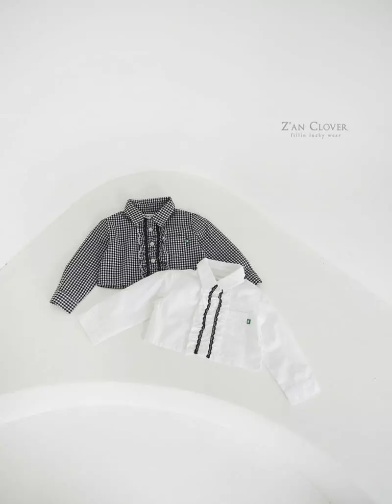 Zan Clover - Korean Children Fashion - #kidzfashiontrend - Two In One Crop Shirt - 2