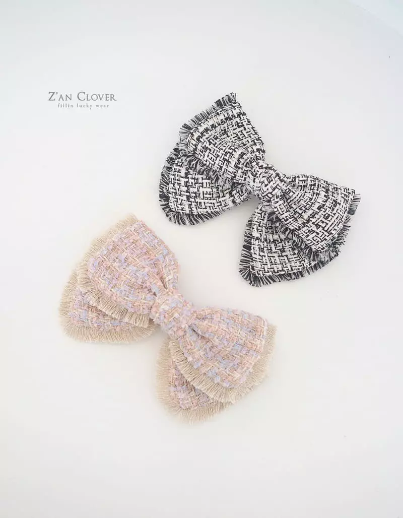 Zan Clover - Korean Children Fashion - #Kfashion4kids - Twid Ribbon Hairpin - 4