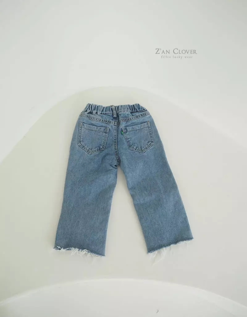 Zan Clover - Korean Children Fashion - #minifashionista - Wide Vintage Pants - 4