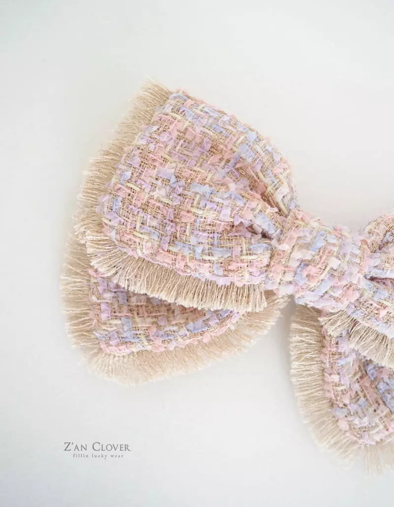 Zan Clover - Korean Children Fashion - #prettylittlegirls - Twid Ribbon Hairpin - 7
