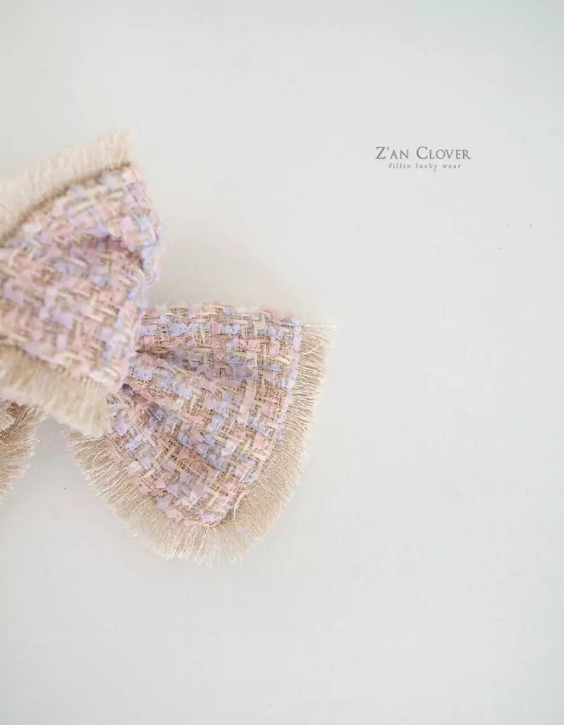 Zan Clover - Korean Children Fashion - #todddlerfashion - Twid Ribbon Hairpin - 8