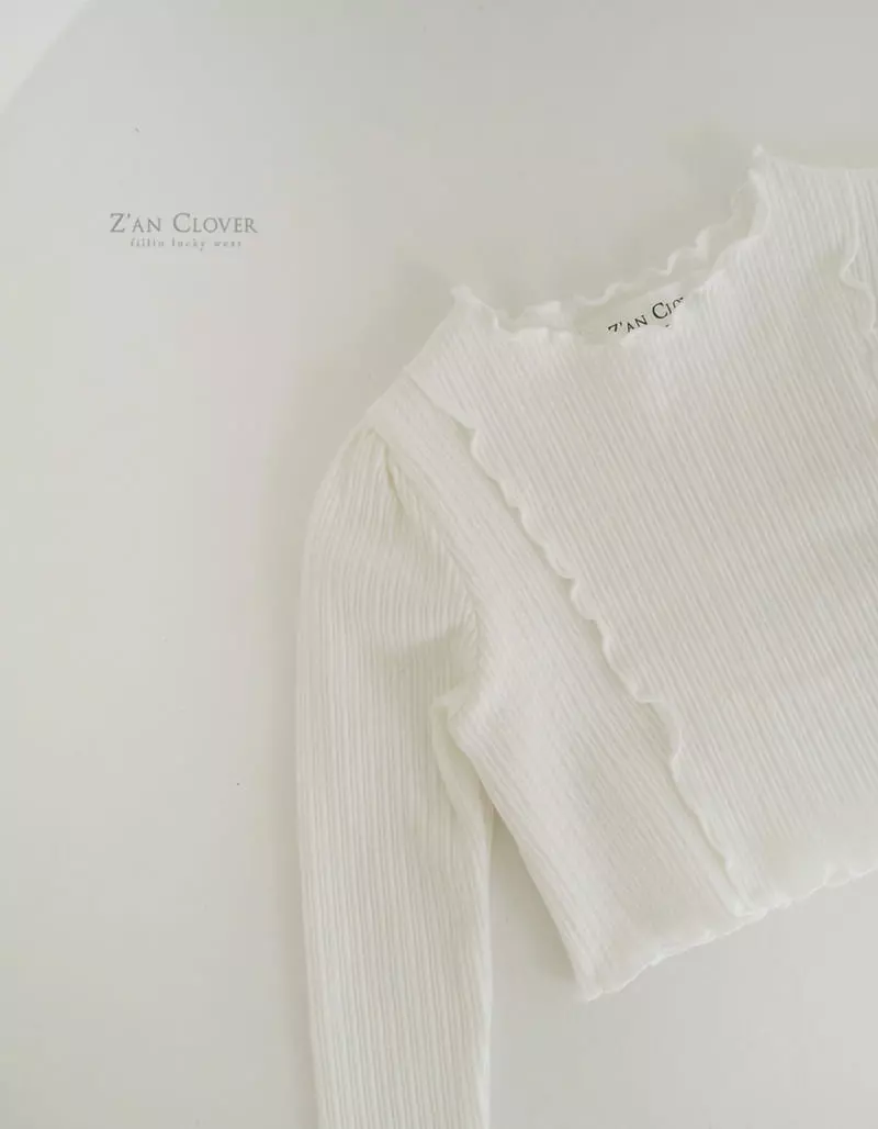 Zan Clover - Korean Children Fashion - #toddlerclothing - Wave Short Tee - 5