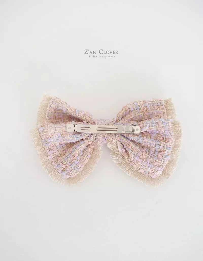 Zan Clover - Korean Children Fashion - #toddlerclothing - Twid Ribbon Hairpin - 9