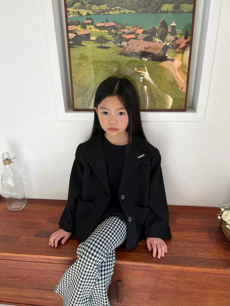 a-Market - Korean Children Fashion - #Kfashion4kids - Check Pants - 3