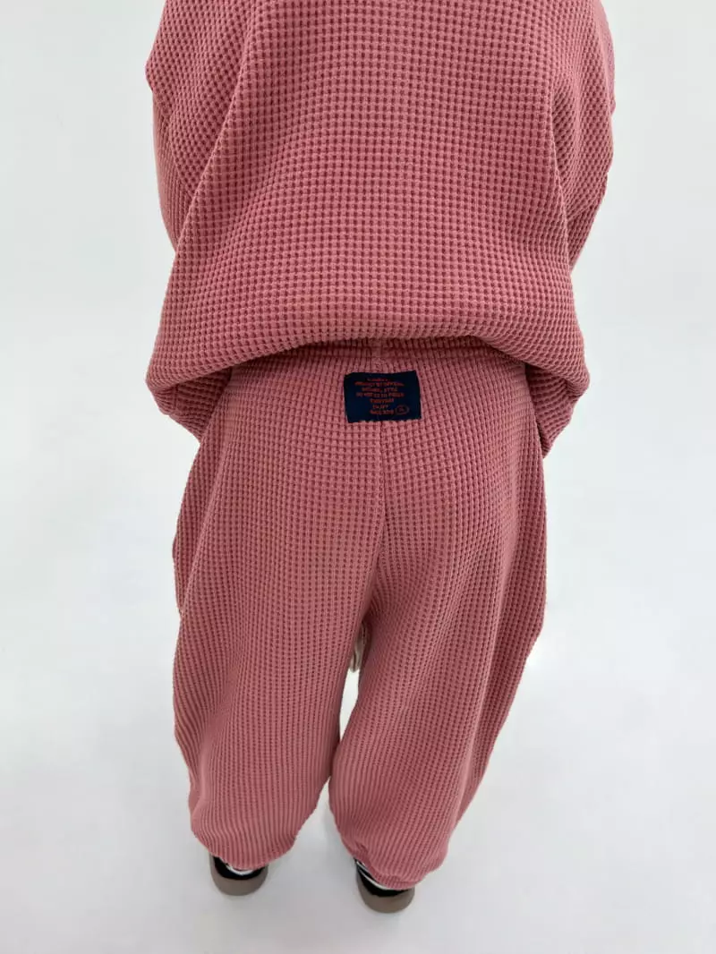 a-Market - Korean Children Fashion - #childrensboutique - Waffle Pants - 8