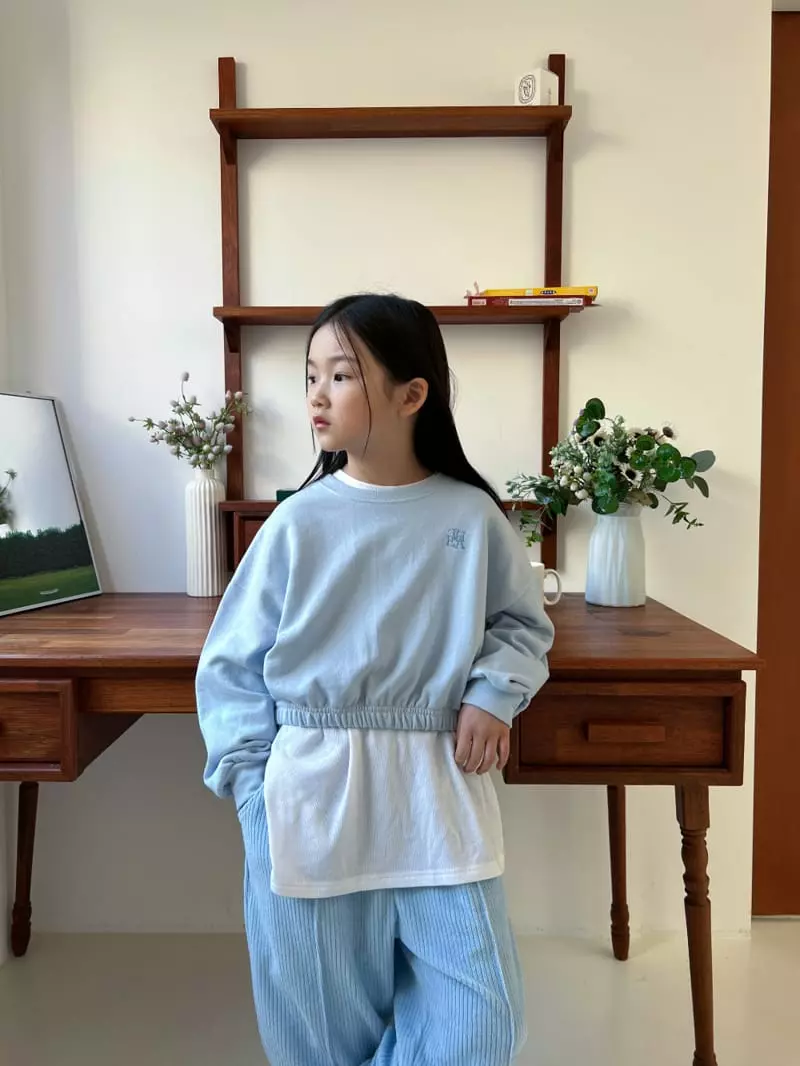 a-Market - Korean Children Fashion - #childrensboutique - Crop Banding Sweatshirt - 3