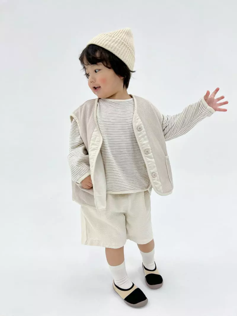 a-Market - Korean Children Fashion - #kidsstore - Stripes Piping Tee - 10