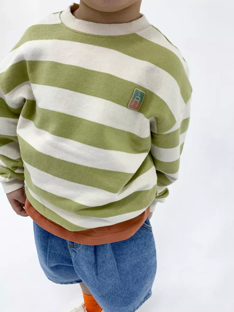 a-Market - Korean Children Fashion - #kidsstore - Big Stripes Sweatshirt - 4