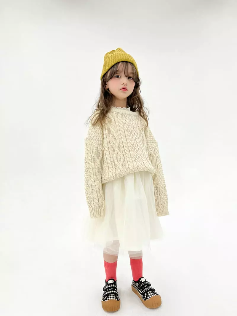 a-Market - Korean Children Fashion - #kidzfashiontrend - Twist Round Knit Tee - 5