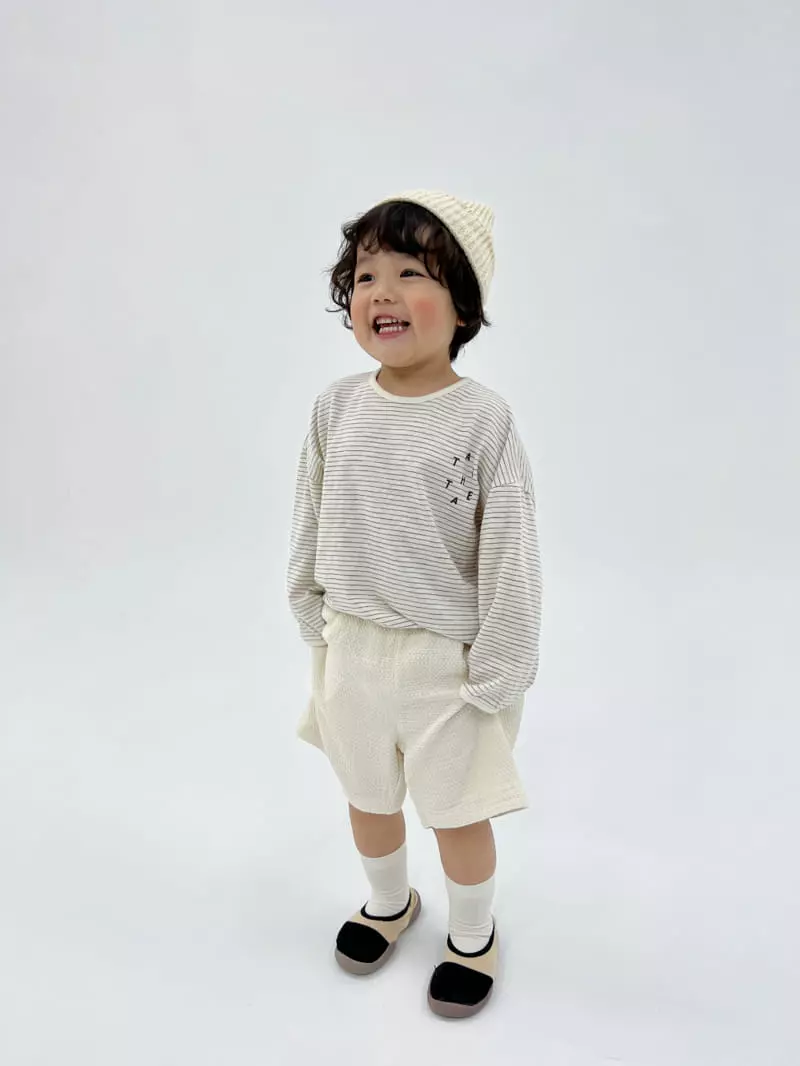 a-Market - Korean Children Fashion - #minifashionista - Stripes Piping Tee