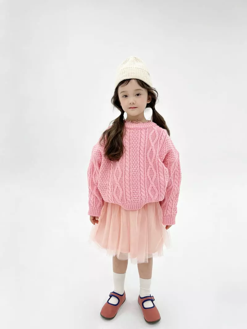 a-Market - Korean Children Fashion - #minifashionista - Twist Round Knit Tee - 9