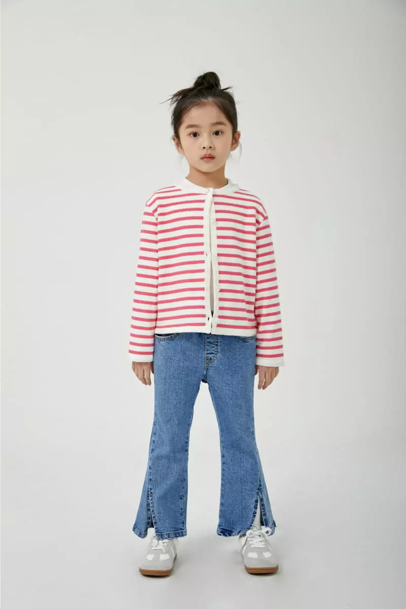 a-Market - Korean Children Fashion - #prettylittlegirls - Apple Stripes Cardigan - 11