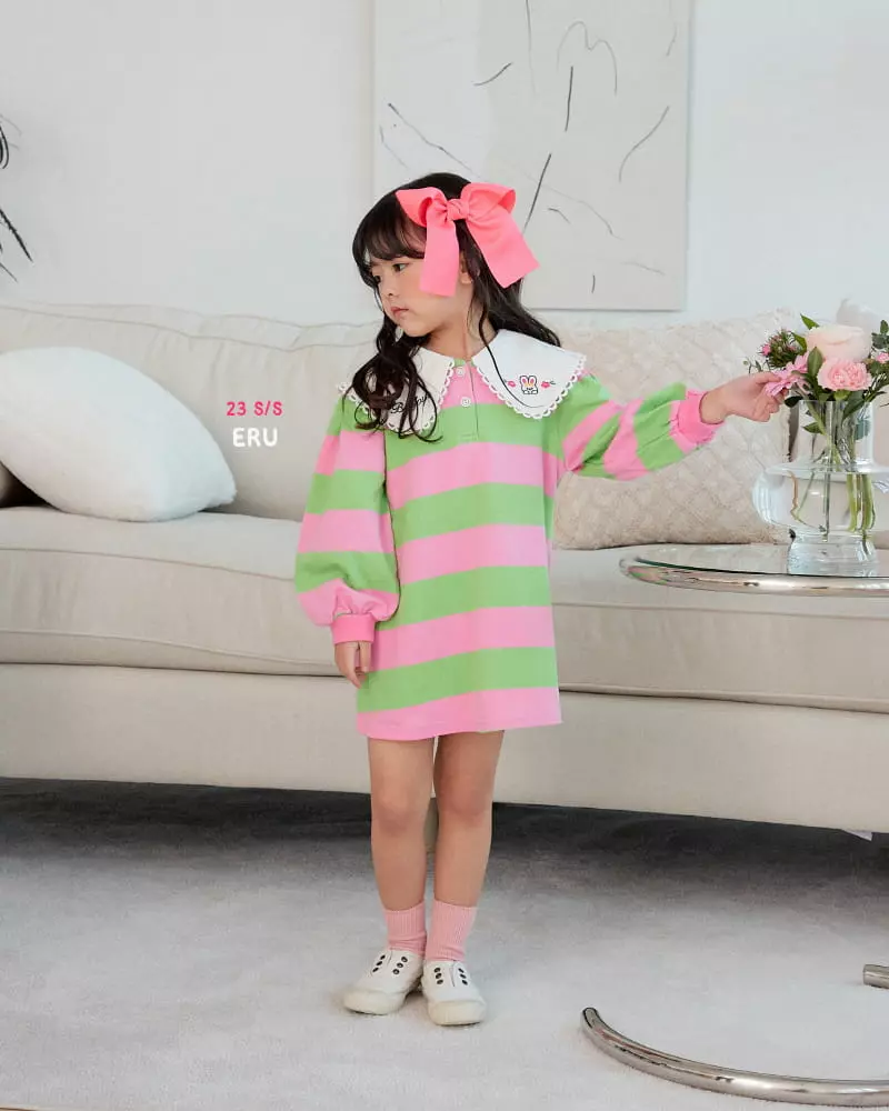 e.ru - Korean Children Fashion - #childofig - Big Collar One-piece