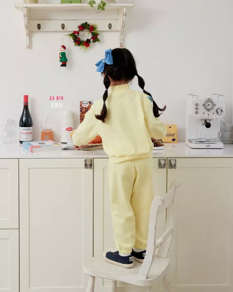 e.ru - Korean Children Fashion - #kidsshorts - Harnie Top Bottom Set - 8