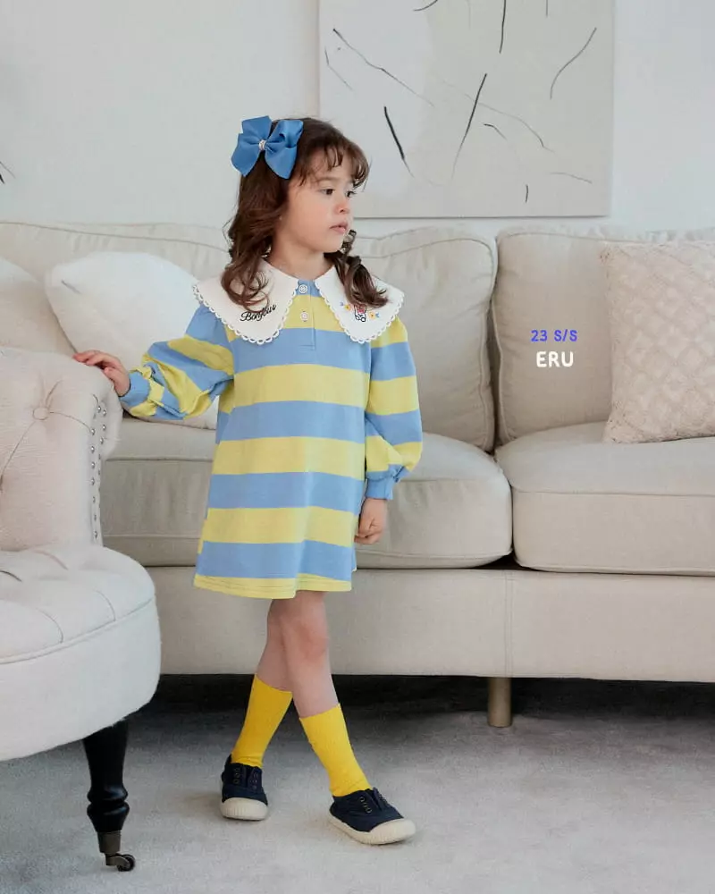 e.ru - Korean Children Fashion - #kidsstore - Big Collar One-piece - 7