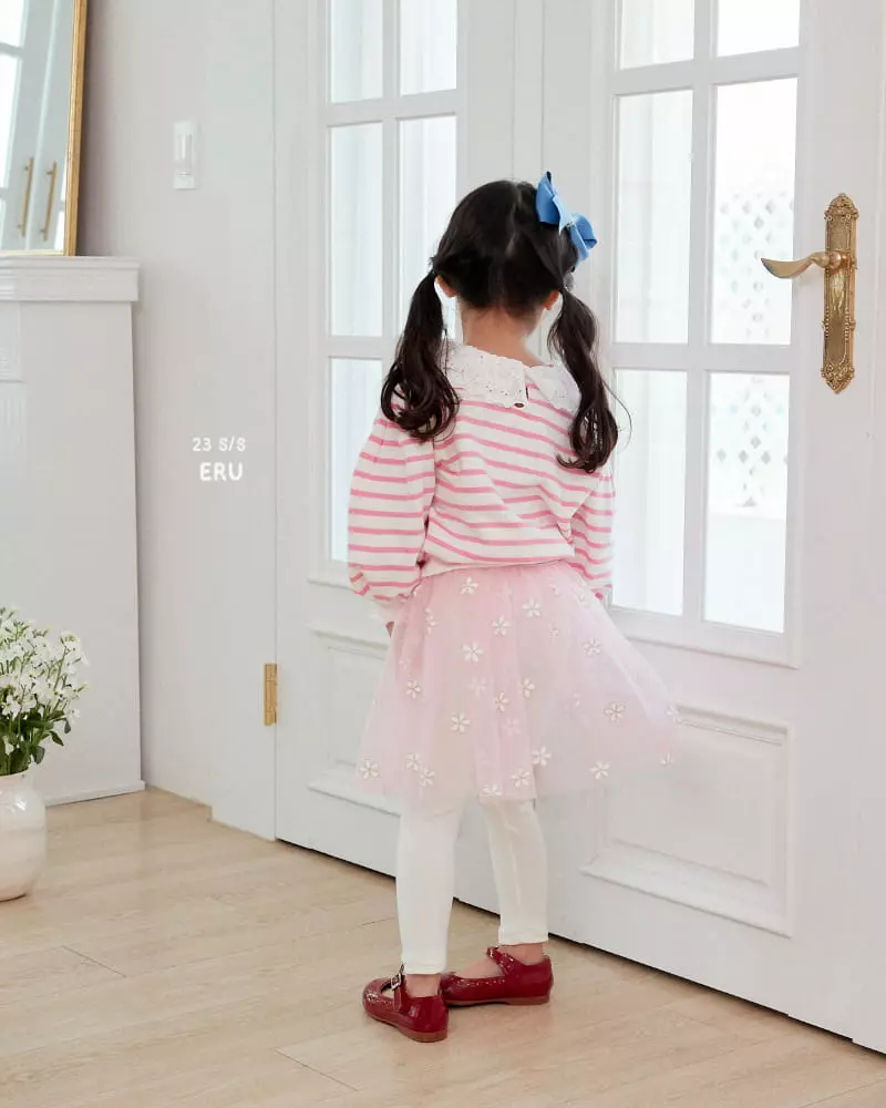 e.ru - Korean Children Fashion - #magicofchildhood - Flower Skirt Leggings - 12