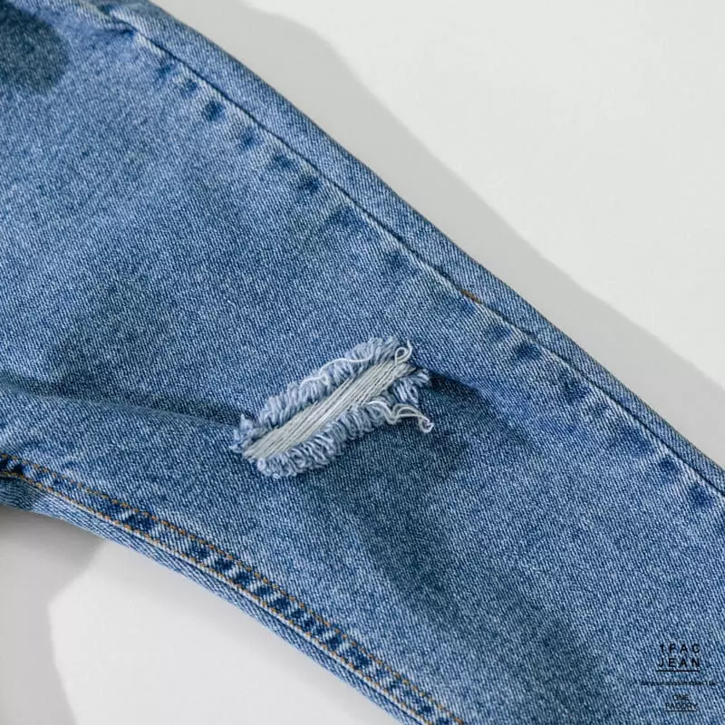 1 Fac - Korean Children Fashion - #childofig - Knee vintage Jeans - 3