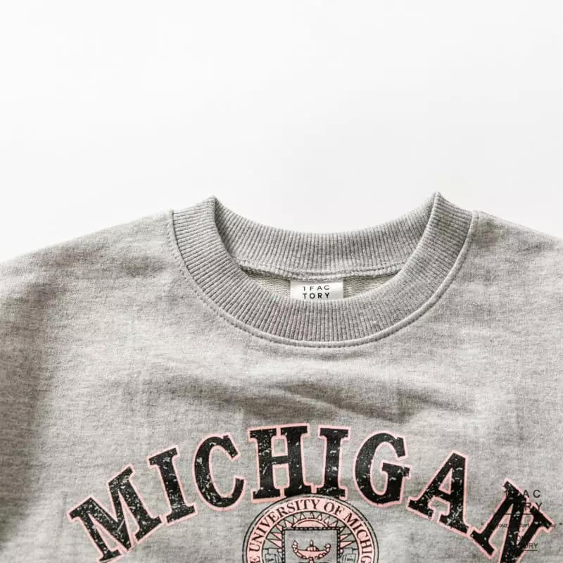 1 Fac - Korean Children Fashion - #discoveringself - Michigan Sweatshirt - 3