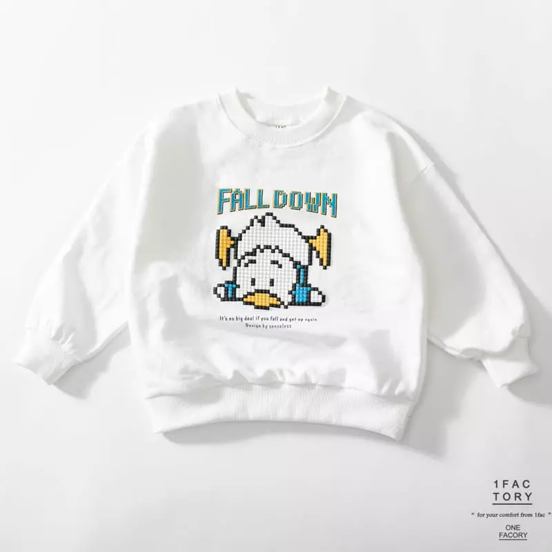 1 Fac - Korean Children Fashion - #discoveringself - Duck Sweatshirt