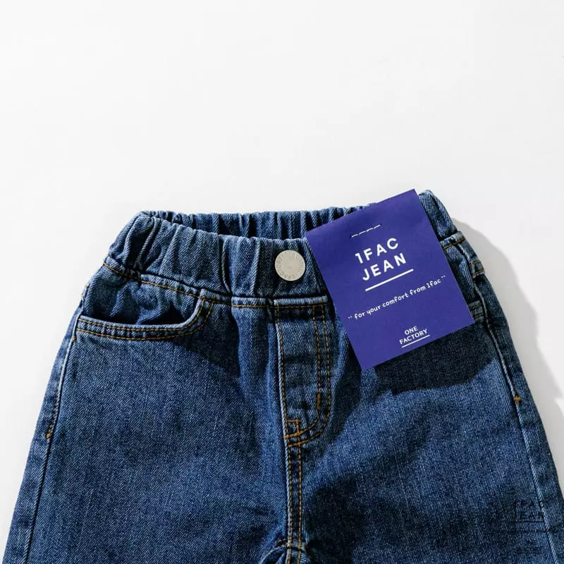 1 Fac - Korean Children Fashion - #discoveringself - Retro Stone Jeans - 4