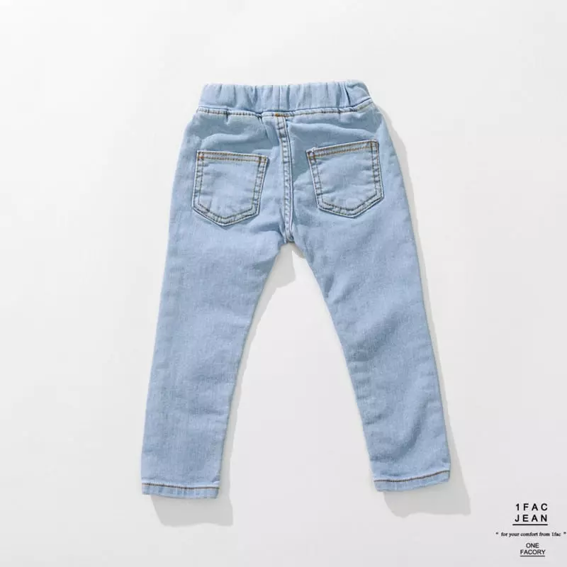 1 Fac - Korean Children Fashion - #kidsshorts - Dailt Denim Leggings - 9