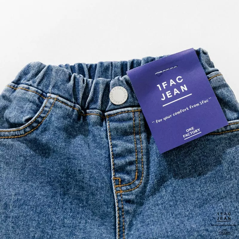 1 Fac - Korean Children Fashion - #kidsshorts - Tone Cutting Jeans