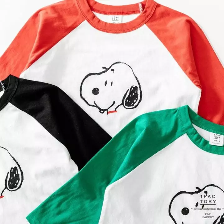 1 Fac - Korean Children Fashion - #kidsshorts - Snoo Raglan Tee - 5